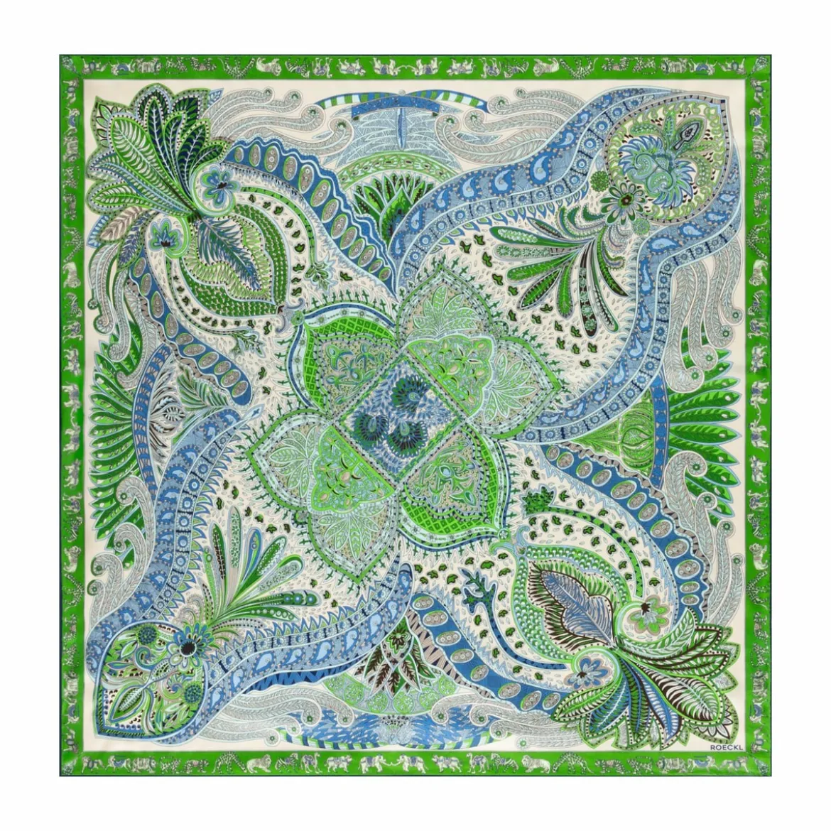 Vibrant Paisley 90x90 - multi green (grün)