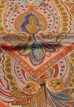 Vibrant Paisley 90x90 - multi tangerine (orange)