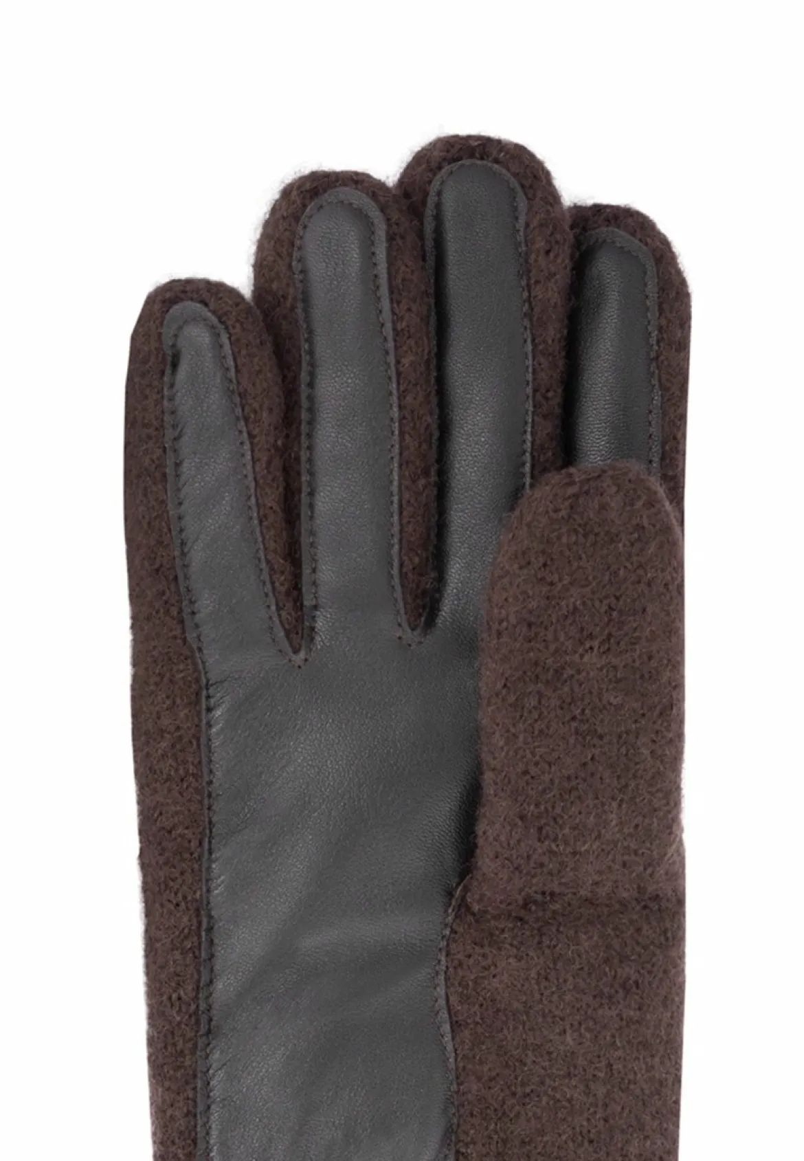 Walkhandschuhe Lederinnenhand - mocca (braun)