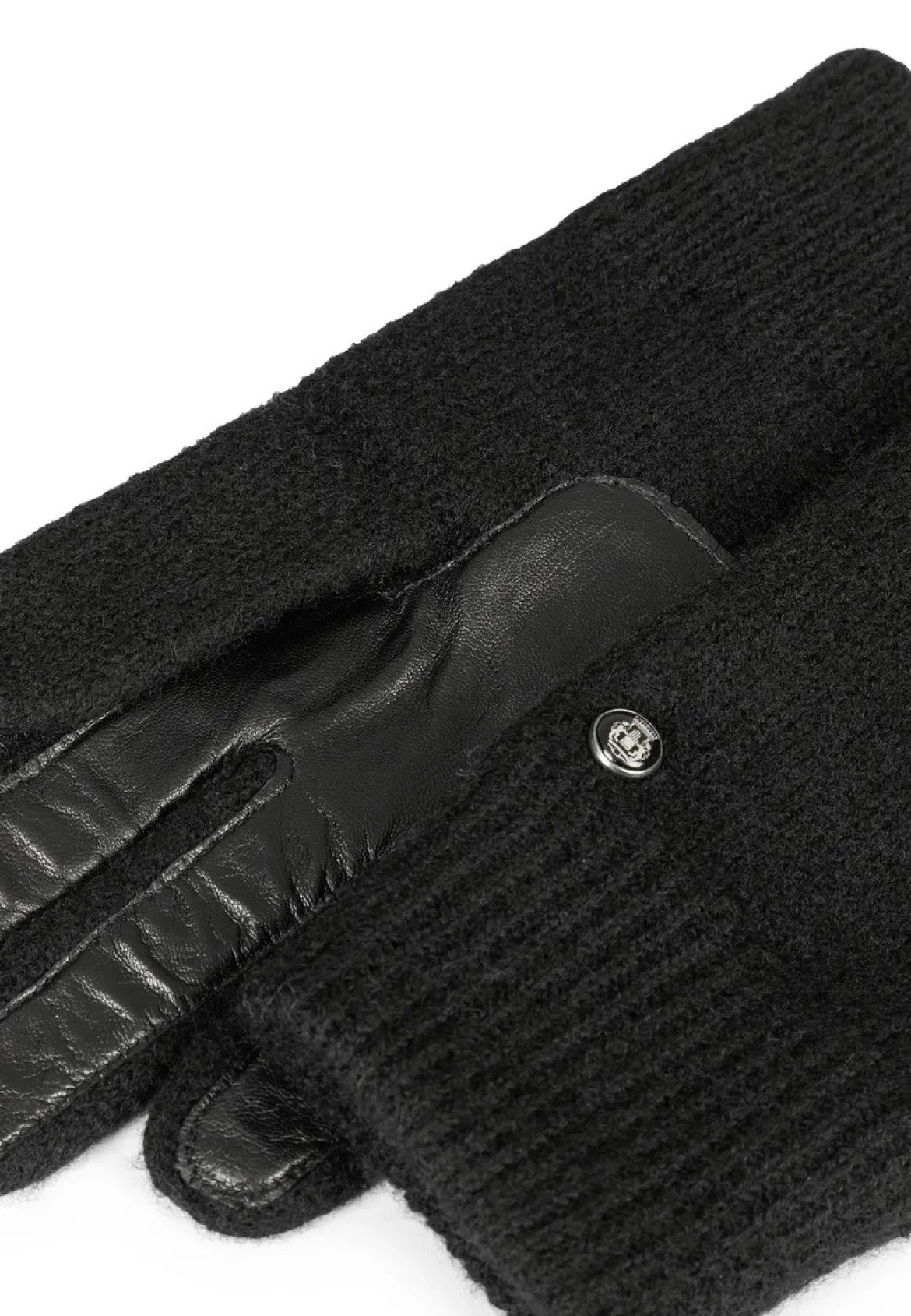 Walkhandschuhe Lederinnenhand - black (schwarz)
