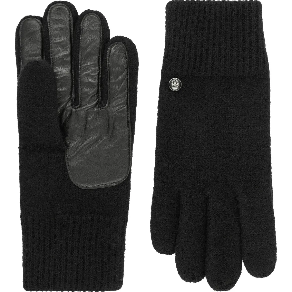 Walkhandschuhe Lederinnenhand - black (schwarz)