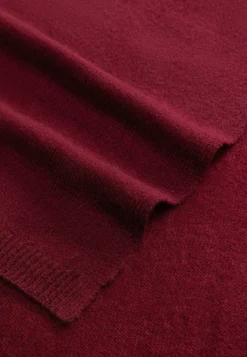 Warm Wool Scarf Women 30x180 - wine (rot)
