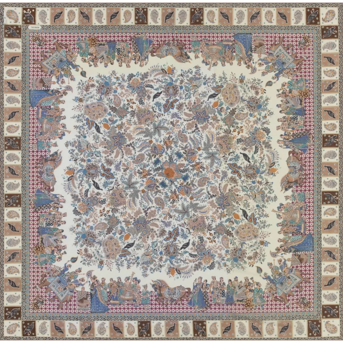 Winter Caravane 140x140 - multi cashmere (beige)
