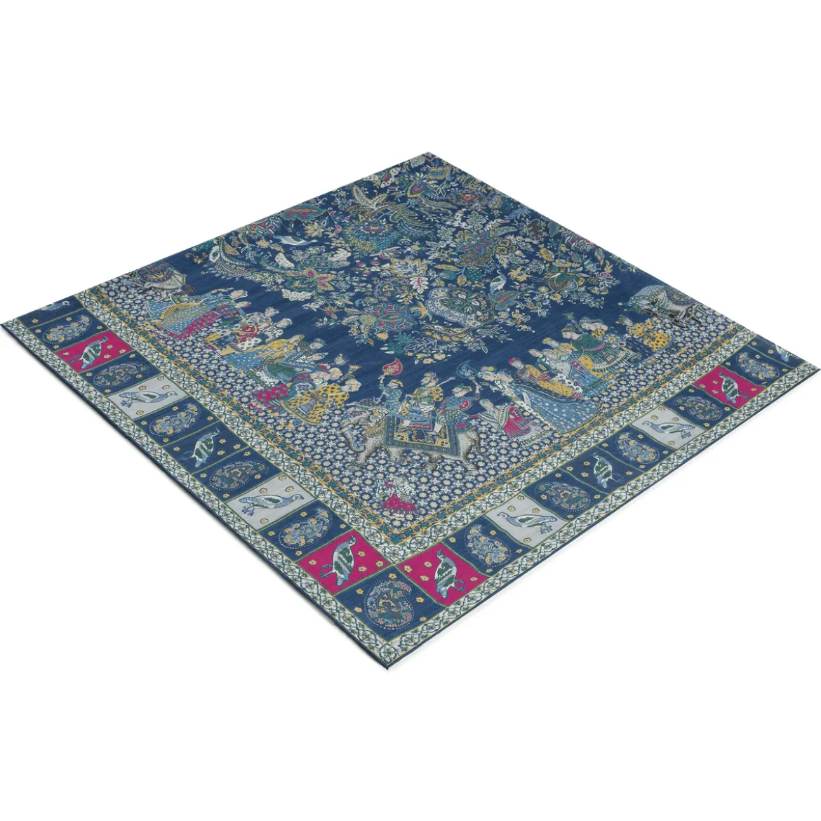 Winter Caravane 140x140 - multi navy (blau)