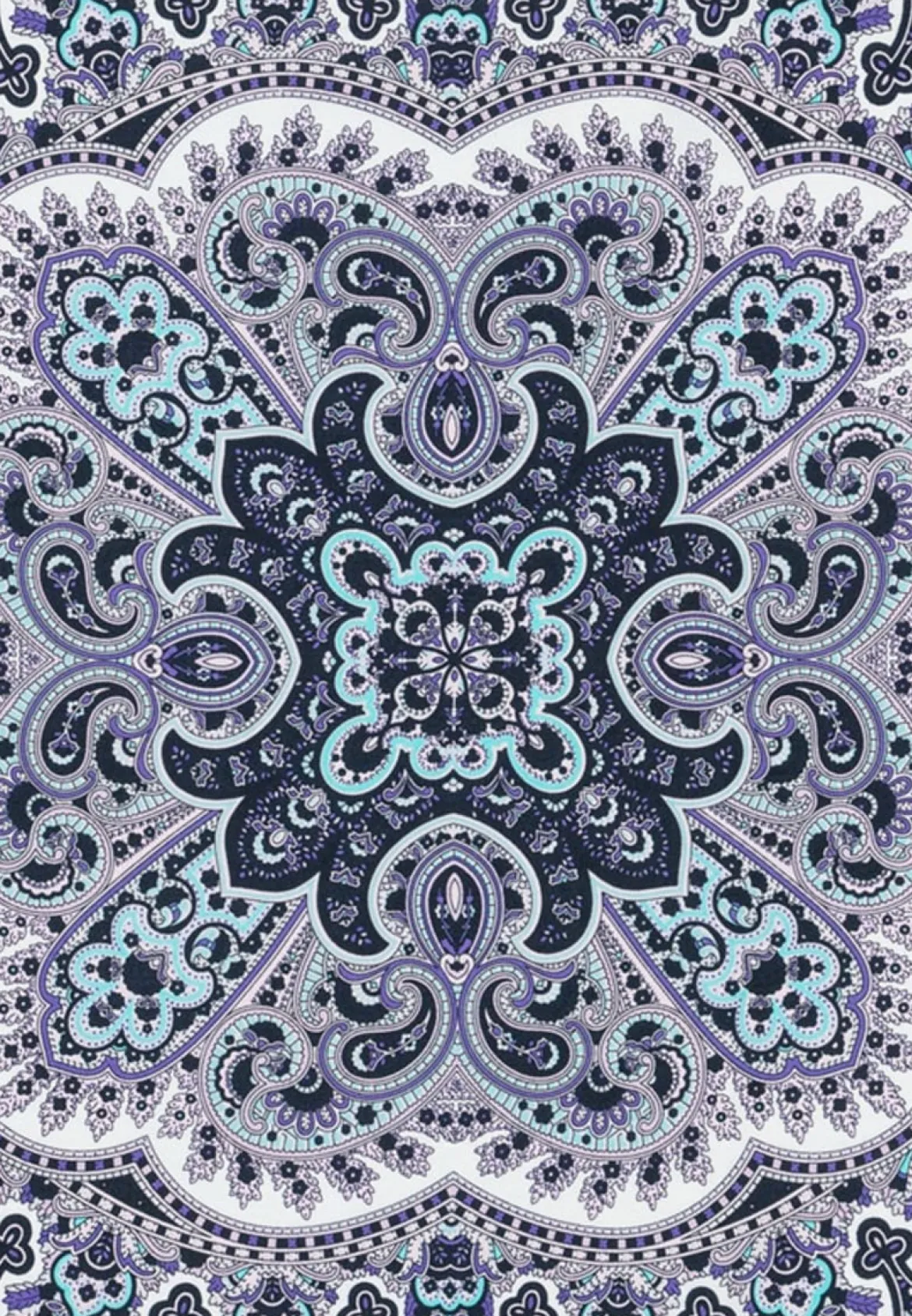 Young Paisley 53 x 53 - multi mauve (rosa)